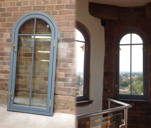 Arched Wooden Windows