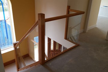 southern yellow pine staircase