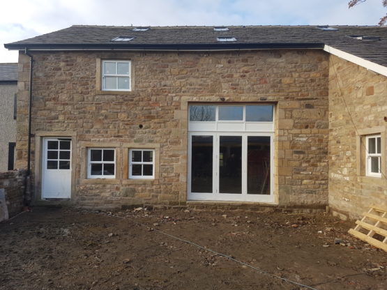 Wooden Cottage Door and Wooden Sash Windows, West Bradford, Clitheroe