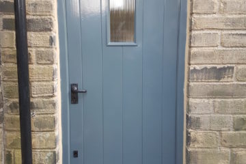 Wooden Security Door with Window - Ogden, Halifax